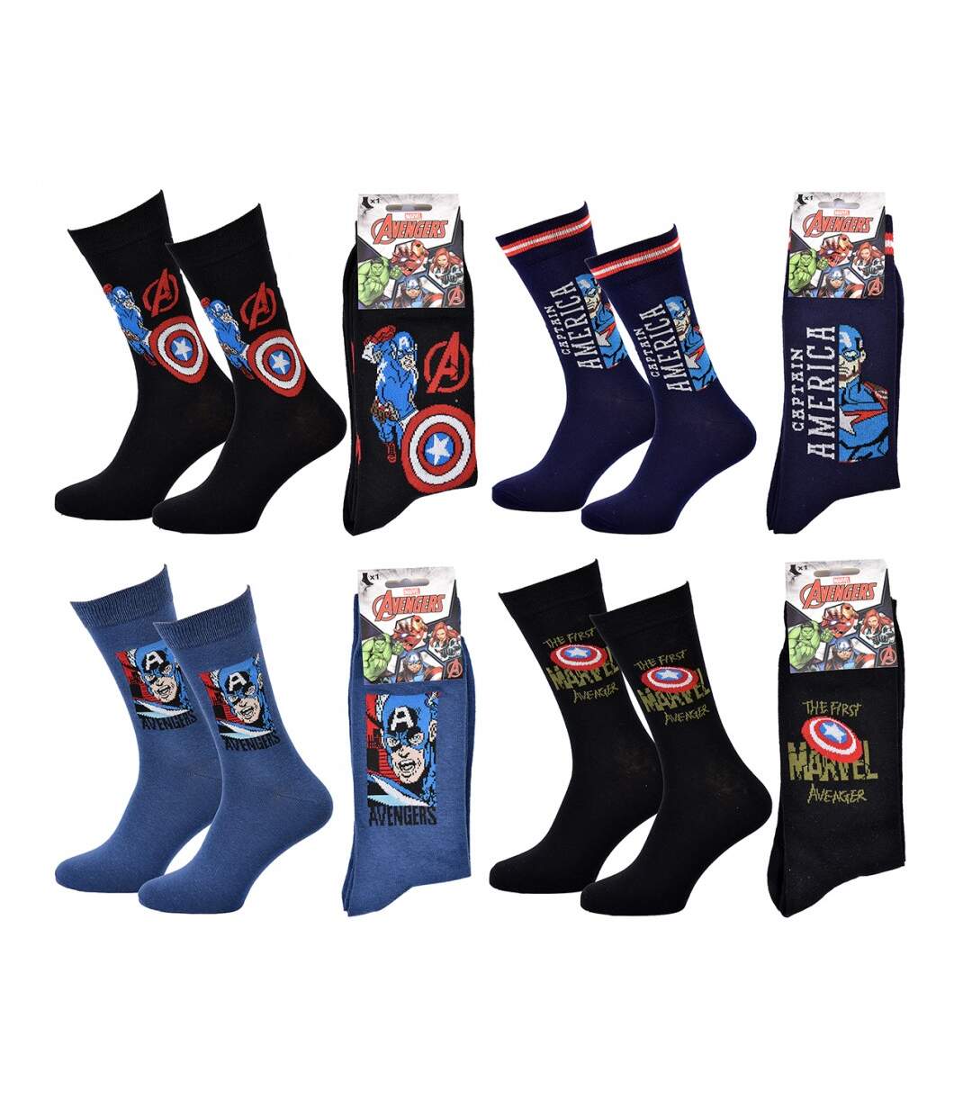 Chaussettes Pack Homme MARVEL AVENGERS - Pack de 4-3
