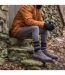 Mens Ribbed Knit Fleece Lined Turn Over Cuff Thermal Beanie Hat-4