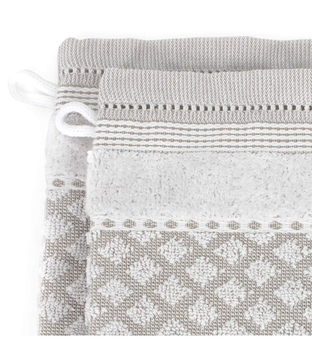Lot de 2 gants toilette 16x21 LINEN-3