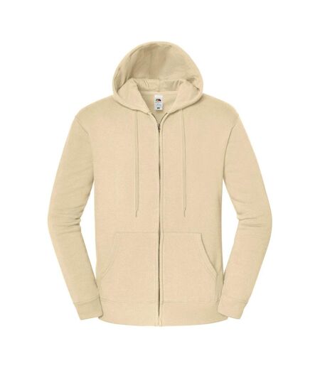 Veste De Survêtement Unie À Capuche Iconic Premium Homme Beige Fruit Of The Loom