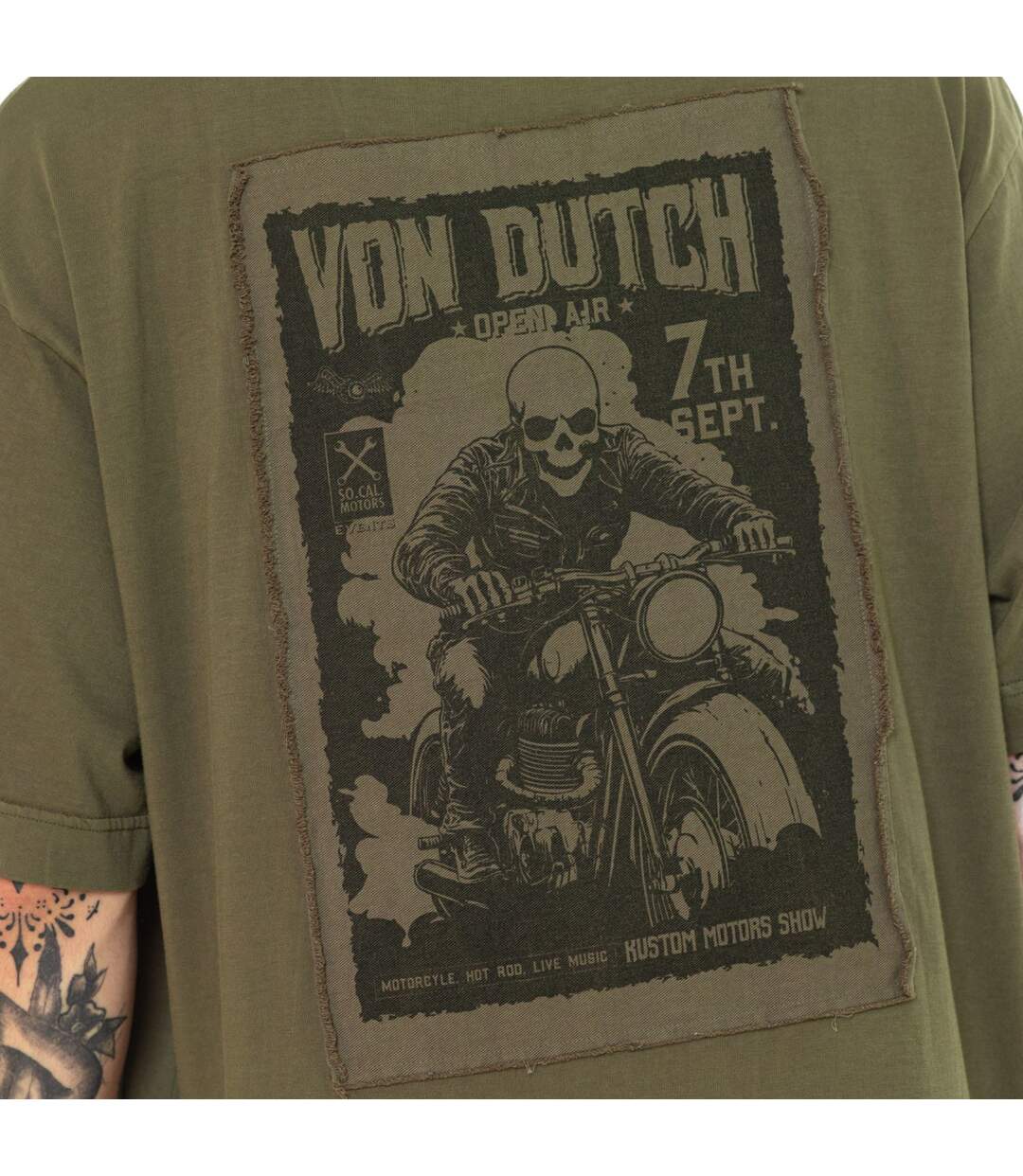 T-shirt homme relax en jersey 180GSM avec print devant et dos Pablo Vondutch-4
