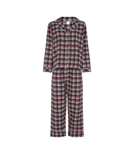 Womens/ladies Helga Checked Long Pyjama Set Parisian Night CCDK Copenhagen