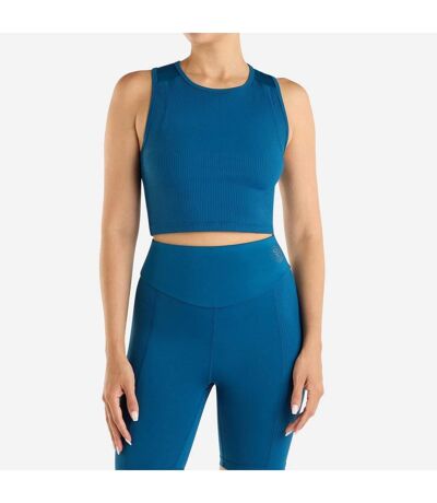 Womens/ladies ribbed crop top poseidon Umbro