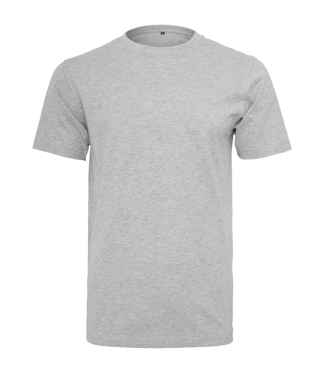 T-shirt à col rond homme gris chiné Build your Brand