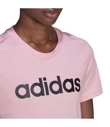 T-shirt Style Logo Essentials Femme Rose Adidas