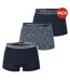 Lot De 3  Boxers Core Homme Bleu Imprimé Emporio Armani-1