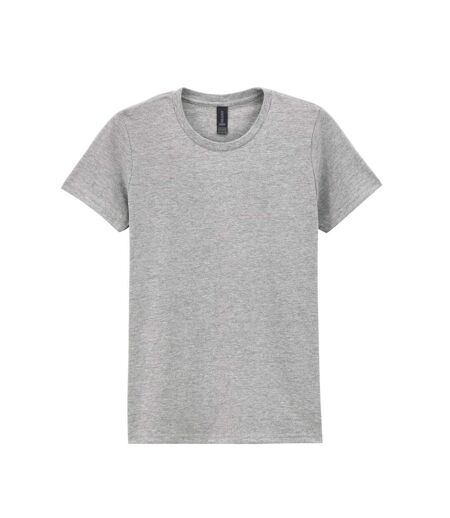 T-shirt Softstyle Femme Gris Chiné Gildan
