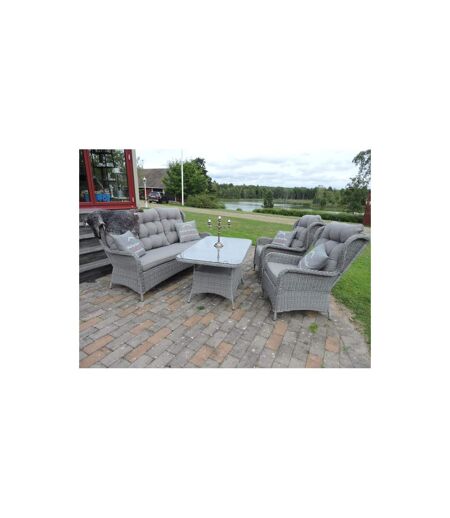 Salon de Jardin Washington 176cm Gris