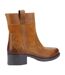 Womens/ladies Saskia Leather Boots Tan Hush Puppies-2