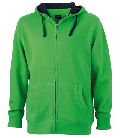 Veste zippée à capuche homme - JN963 - vert lime