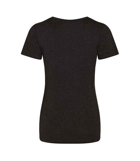 T-shirt Femme Noir Chiné Awdis