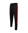 Finden & Hales Unisex Adult Tracksuit Bottoms (Black/Red)