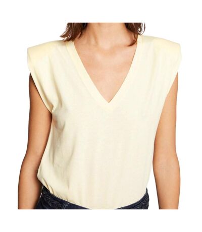 T-shirt Jaune Femme Morgan Darme - M