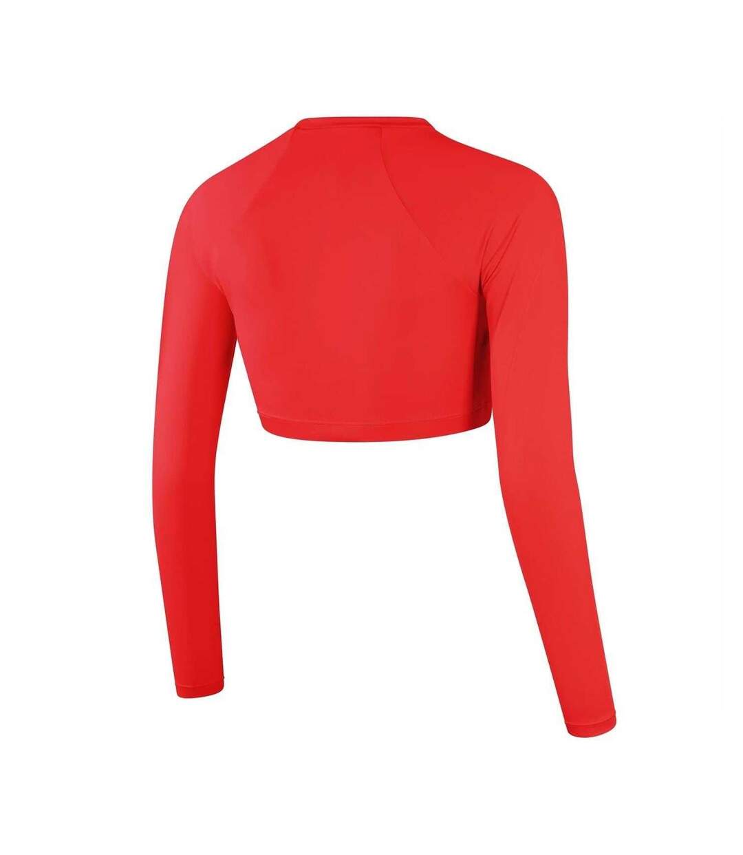 Womens/ladies Jersey Slim Raglan Top Red Speedo-2