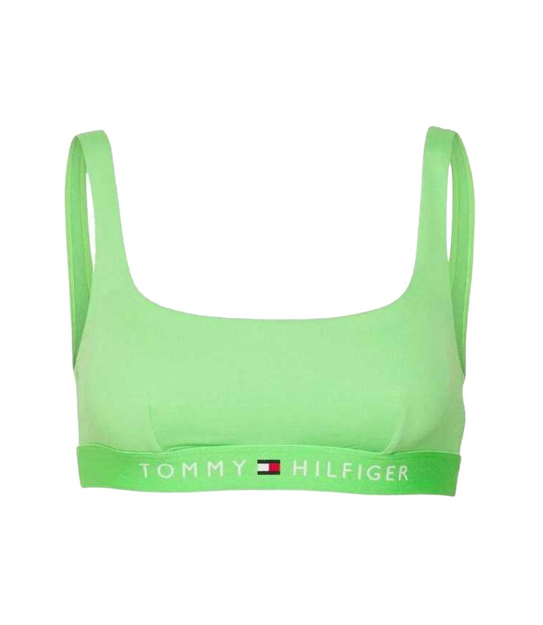 Haut De Maillot De Bain Motif/style Logo Femme Vert Tommy Hilfiger-1