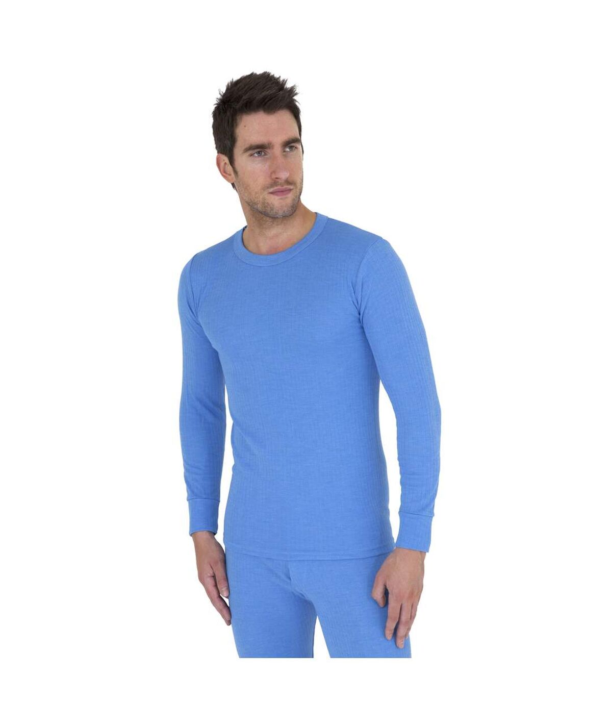 T-shirt thermique à manches longues - Homme (Bleu) - UTTHERM12