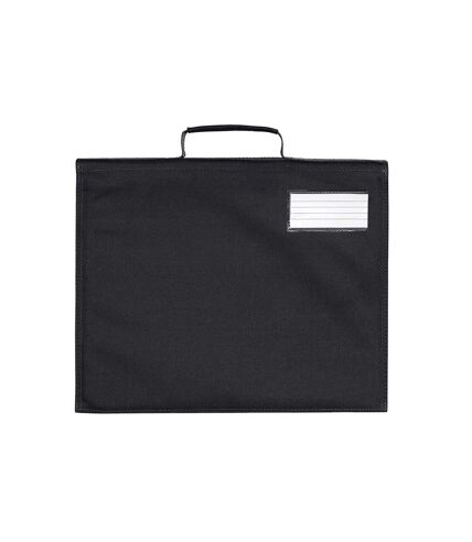 Quadra Classic Reflective Book Bag (Black) (One Size)