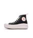 Baskets noir/rose femme converse all star move platform-1