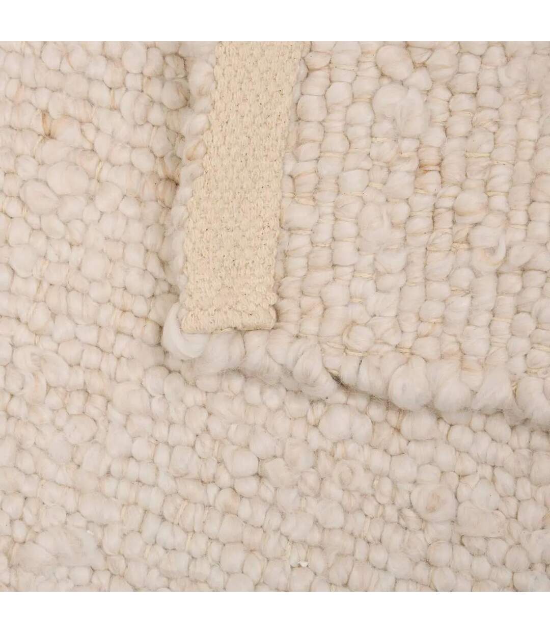 Tapis Effet Laine Volna 60x90cm Ivoire-2