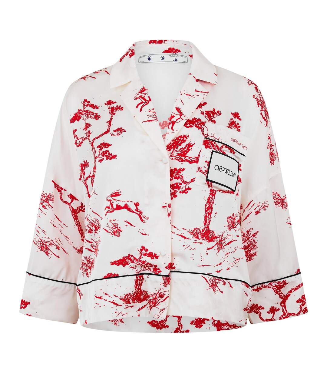 Chemise Femme Blanc Rouge Off White-1