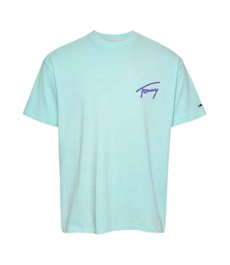 T-shirt Motif/style Délavé Homme Turquoise Pâle Tommy Jeans