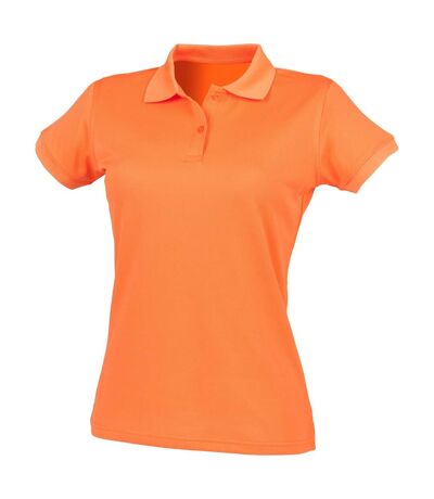 Henbury Womens/Ladies Coolplus® Fitted Polo Shirt (Burnt Orange)