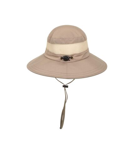 Unisex adult lightweight mesh brim sun hat beige Mountain Warehouse