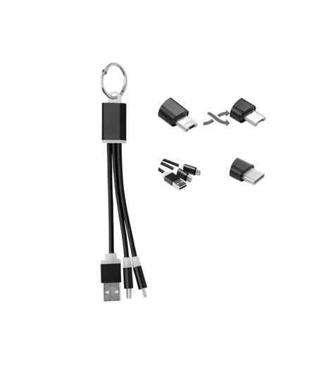Rizo keyring charging cable one size black MidOcean