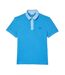 Mens Smart Paris Mini Pique Polo Shirt Blue Lacoste-1