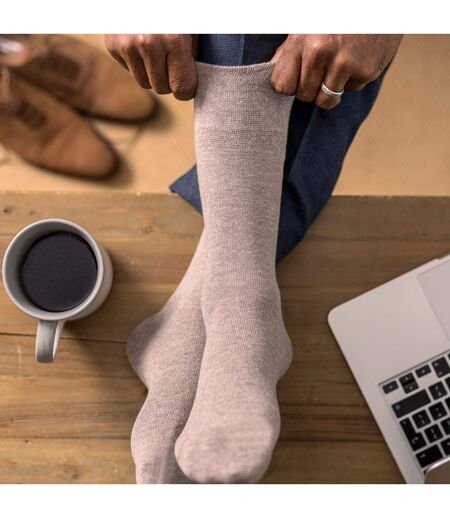 12 Pairs Mens Gentle Grip Top Diabetic Socks | Non Elastic Cotton Socks