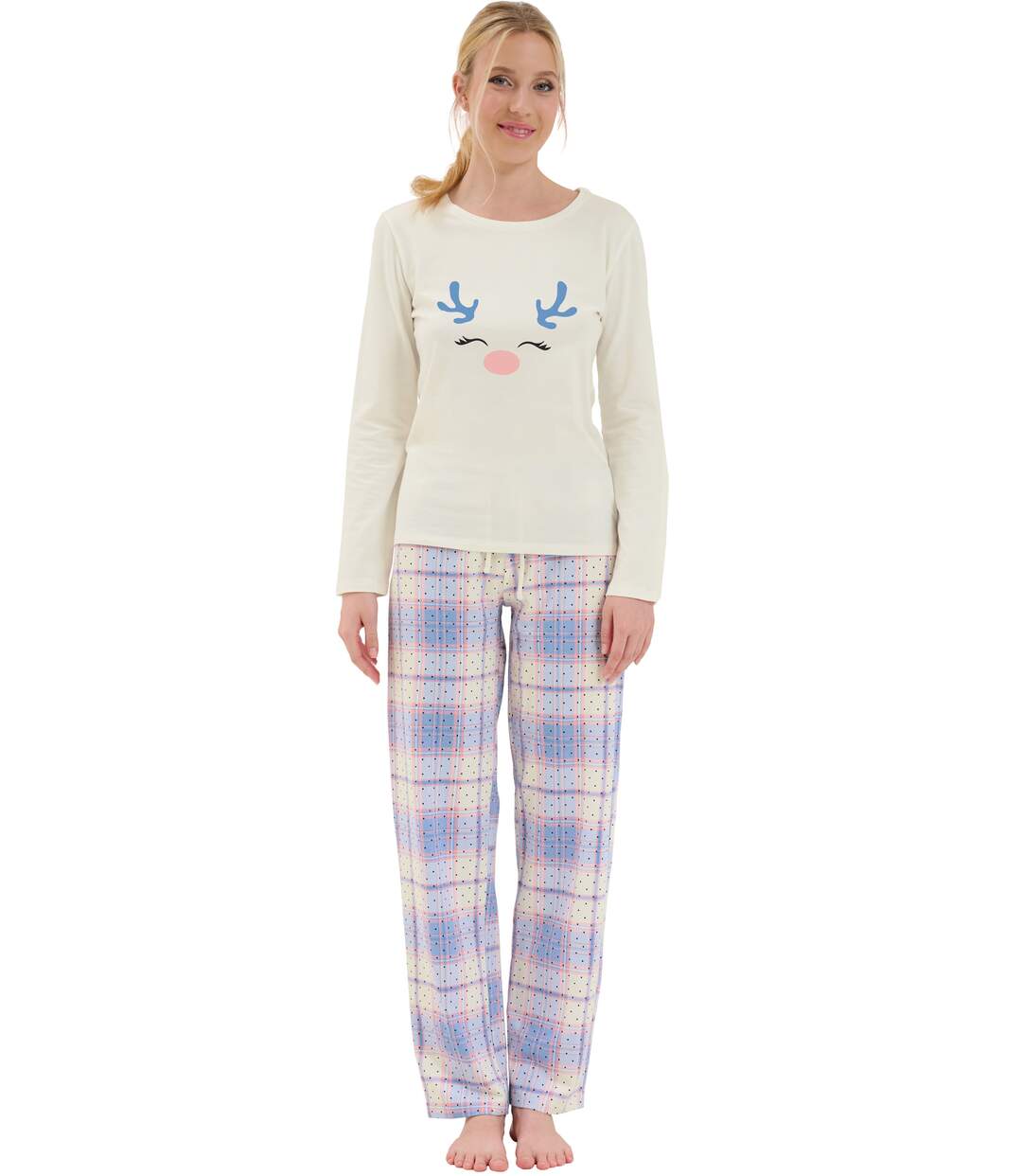 Pyjama pantalon top manches longues Holiday Lisca Cheek-1