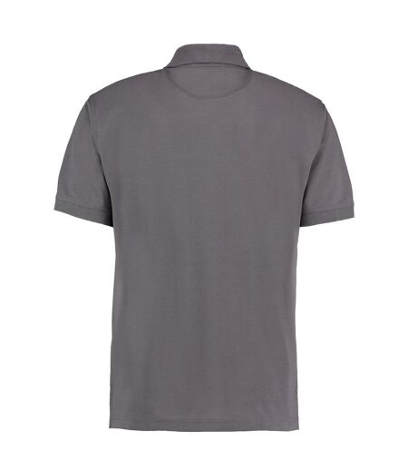 Polo À Manches Courtes Homme Gris Foncé Kustom Kit