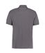Polo À Manches Courtes Homme Gris Foncé Kustom Kit-2