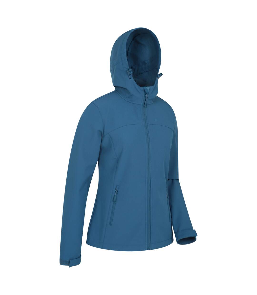 Womens/ladies Exodus Water Resistant Soft Shell Jacket Blue Mountain Warehouse-3
