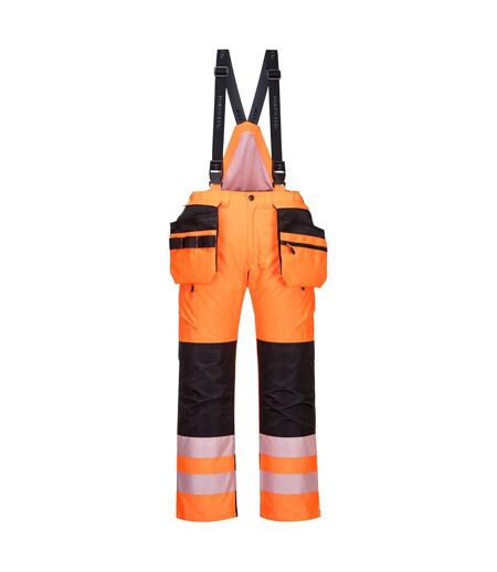 Portwest Mens PW3 Hi-Vis Work Trousers (Orange/Black) - UTPW1391