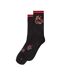 Lot De 3  Chaussettes Motif/style Enflammé Homme Noir Ape-2