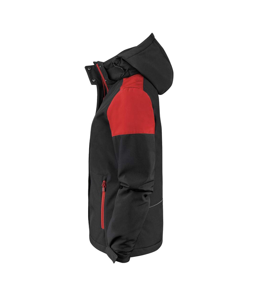 Doudoune Softshell Femme Noir Rouge Printer-3