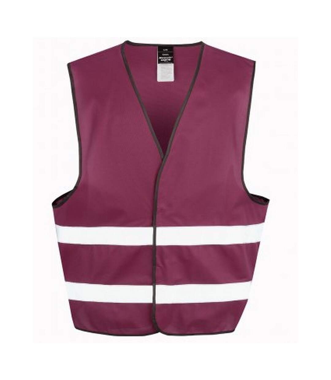 Adults unisex core enhanced vis vest burgundy Result-1