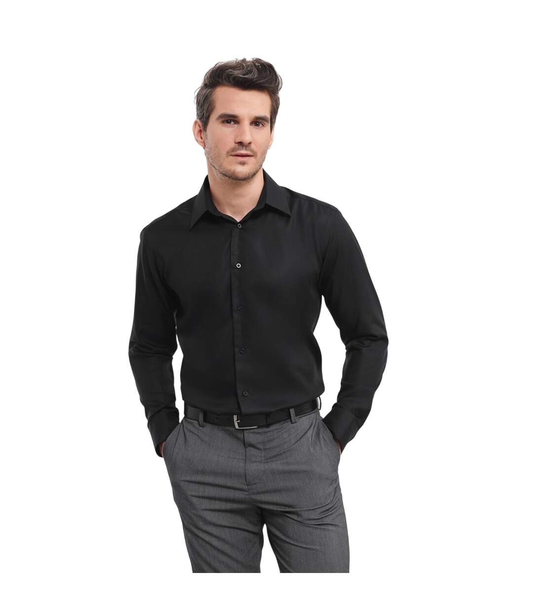 Chemise Ultimate Homme Noir Russell Collection-1