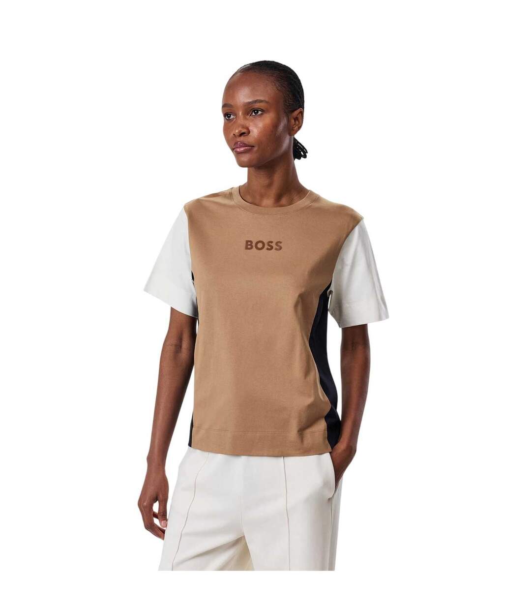 Unisex Adult Elpha Corp T-shirt Medium Beige Boss-2