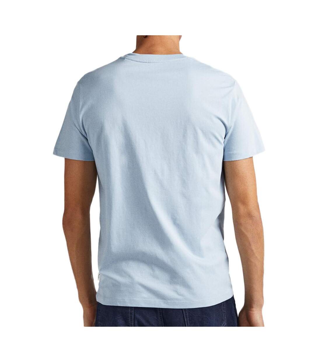 T-shirt Bleu Homme Pepe jeans Oldwive - S-2