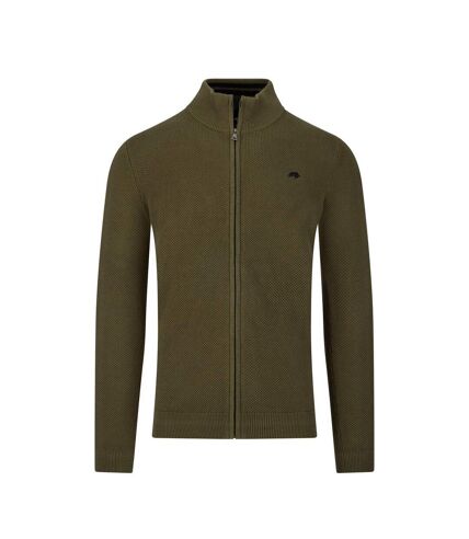 Cardigan homme vert kaki Raging Bull