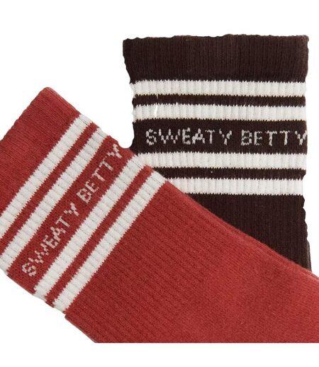 Lot De 2  Chaussettes Gripper Femme Marron Foncé Sweaty Betty
