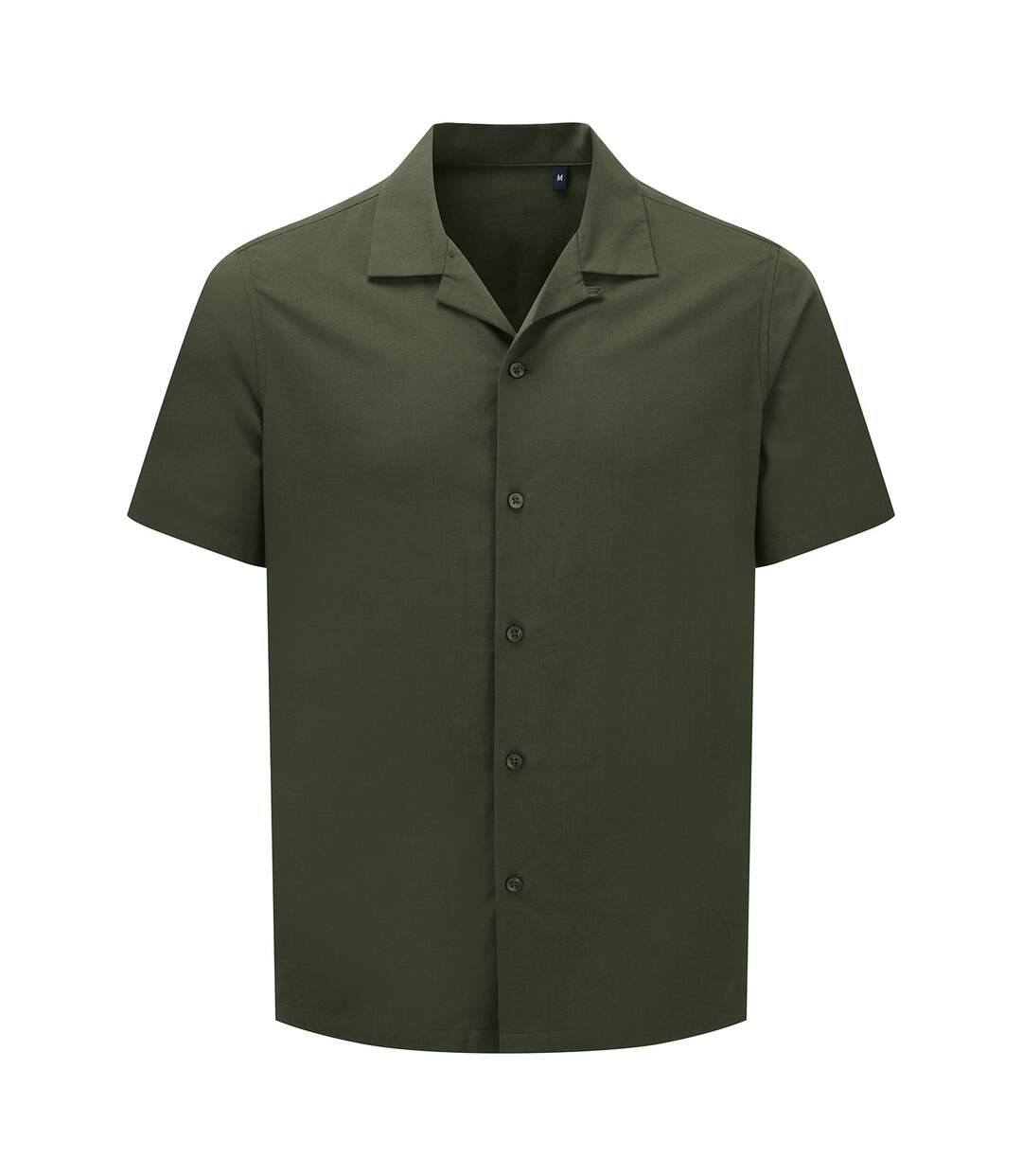Mens Relaxed Fit Shirt Solid Olive Wombat-2
