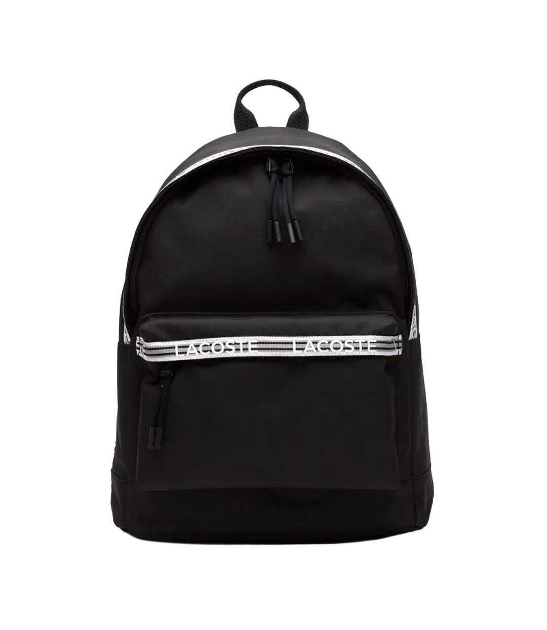 Sac à dos noir homme lacoste backpack nh4269-1