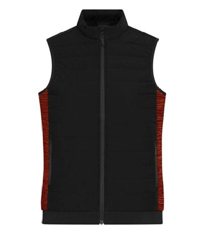 Bodywarmer de travail matelassé - Femme - JN1863 - noir et rouge