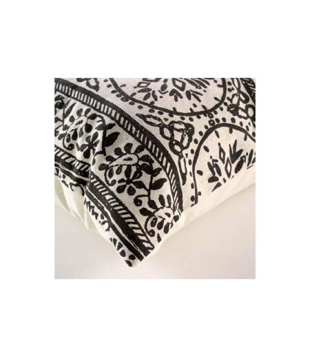 Coussin Déco Imprimé Isalina 40x60cm Noir