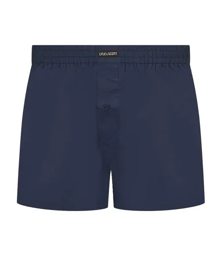 Lot De 3  Caleçons Unis Homme Bleu Lyle & Scott