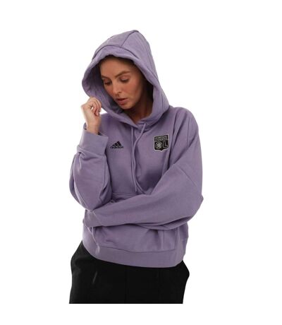 Sweat À Capuche Femme Lilas Adidas