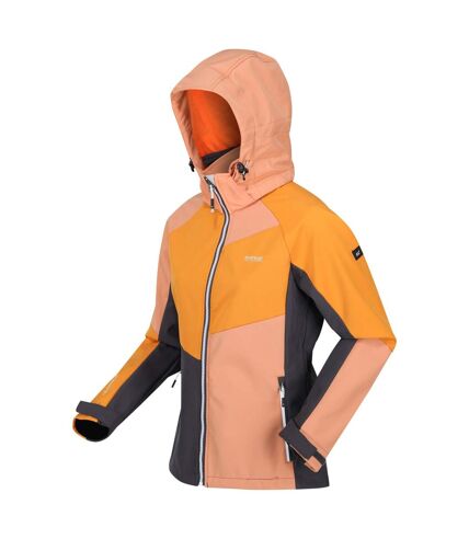 Regatta Womens/Ladies Desoto IX Soft Shell Jacket (Apricot Crush/Orange Pepper) - UTRG9370